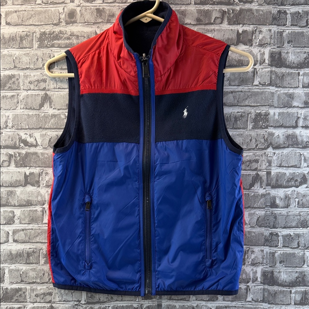 Boy's Polo Ralph Lauren reversible Red and‎ Blue Vest